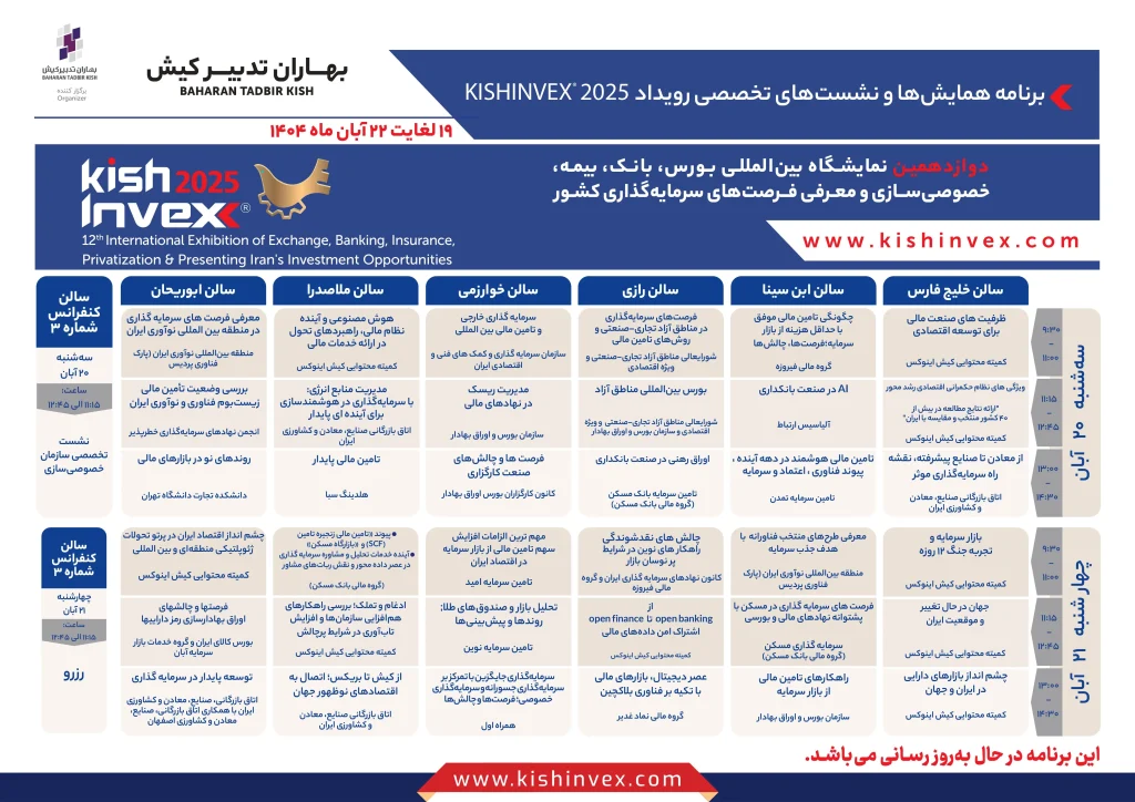 نشست های نمایشگاه کیش اینوکس